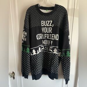 Home Alone “Buzz, Your Girlfriend, Woof!” Sweater Men’s XXXL